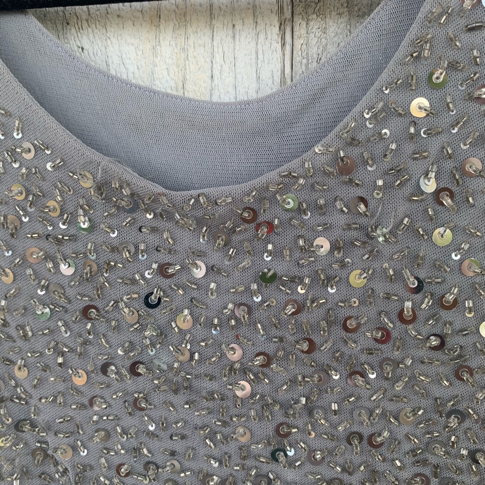 SALE โจ Alice & Olivia Sequin Pleated Mini Dress - Picture 6 of 9